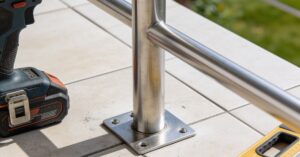 Mocowanie balustrady do gotowego tarasu: montaż słupków i szczelny montaż